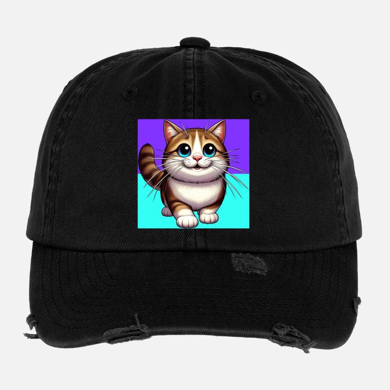 Katze Flexfit Vintage Destroyed Cap