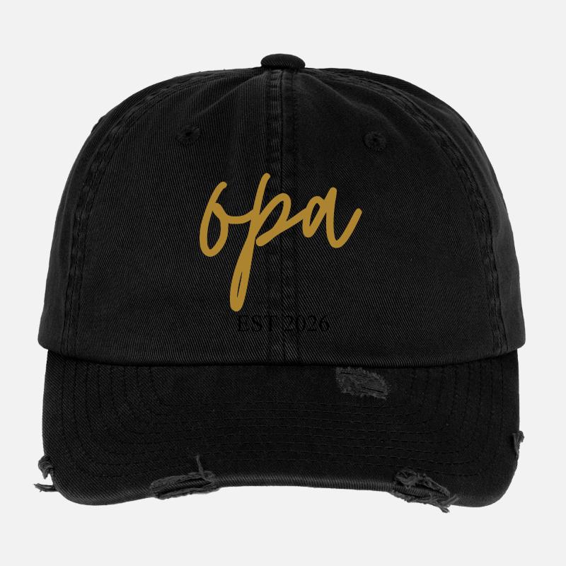 Grandpa Est 2026 Flexfit Vintage Destroyed Cap