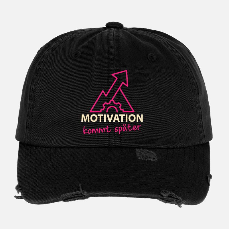 Motivation - kommt später Flexfit Vintage Destroyed Cap