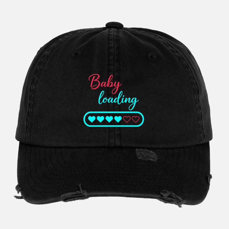 Baby Loading Neon Hearts Flexfit Vintage Destroyed Cap