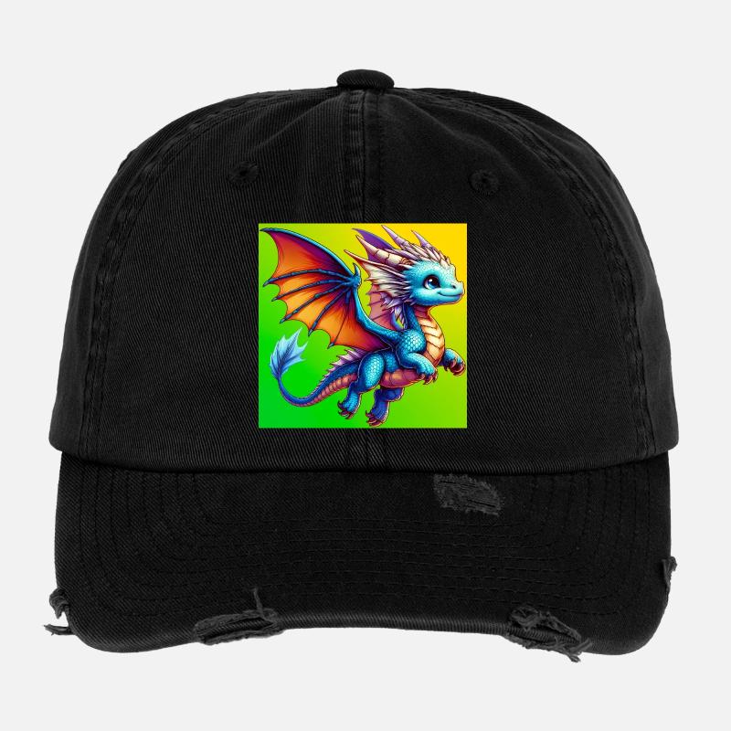 Drache Flexfit Vintage Destroyed Cap