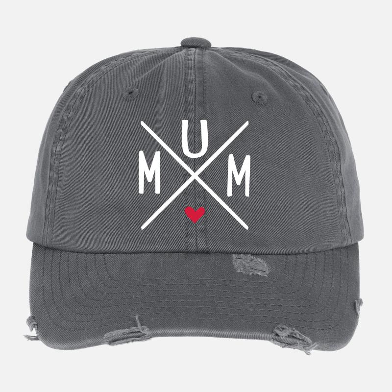 maman Casquette vintage effet usé Flexfit