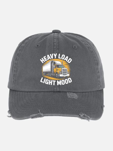 Professional Driver Truck Driver Truck Gift - Flexfit Vintage Destroyed Cap - dark grey - Front