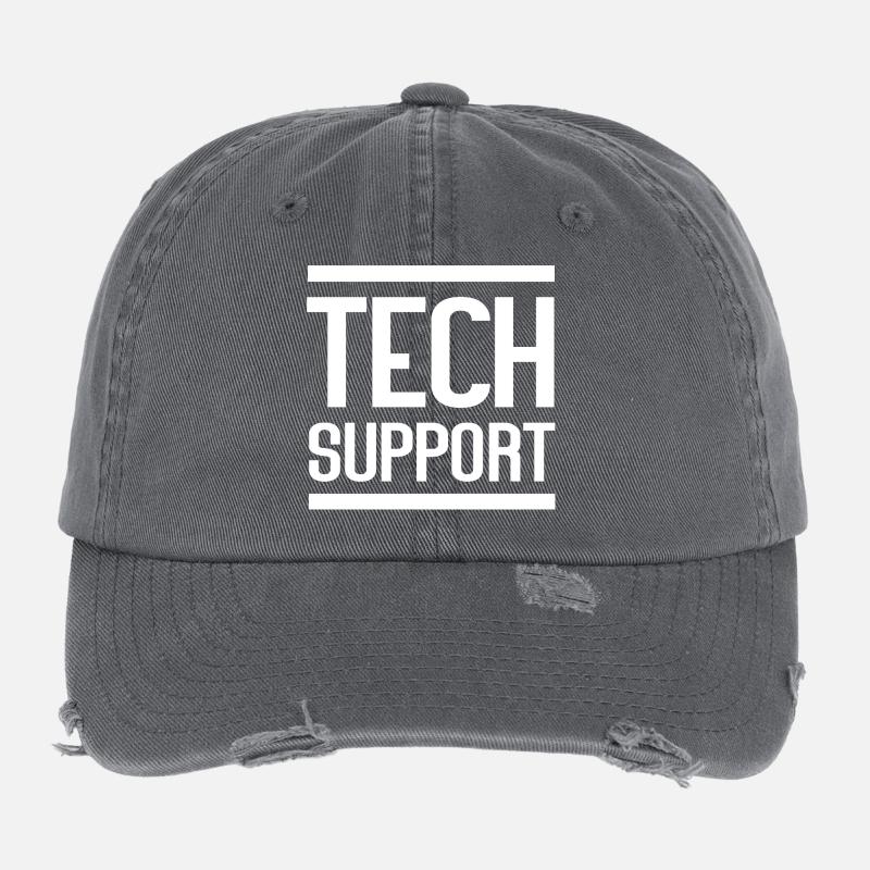Soutien technique Logo en gras Casquette vintage effet usé Flexfit