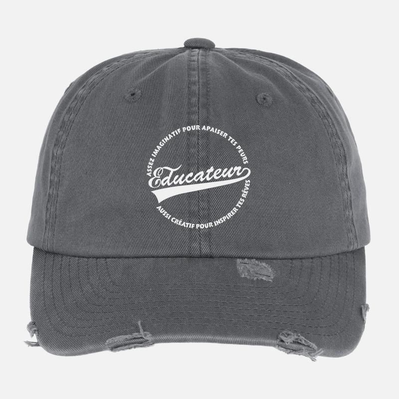 Éducateur créatif Casquette vintage effet usé Flexfit