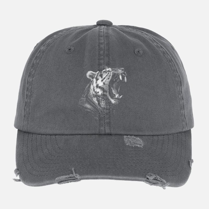 Tiger Casquette vintage effet usé Flexfit