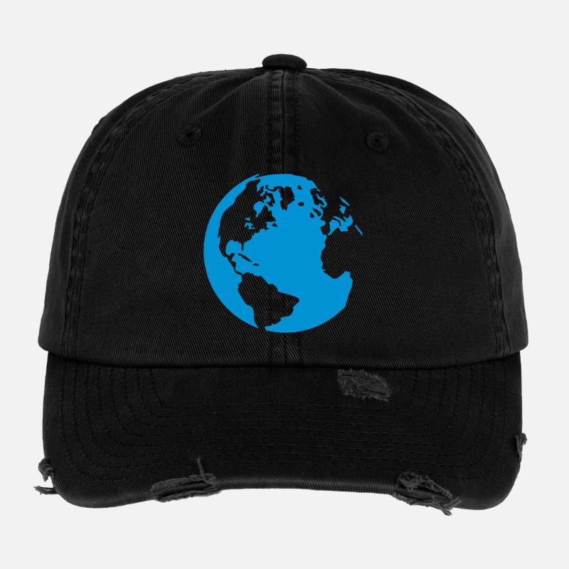 Our planet Flexfit Vintage Destroyed Cap