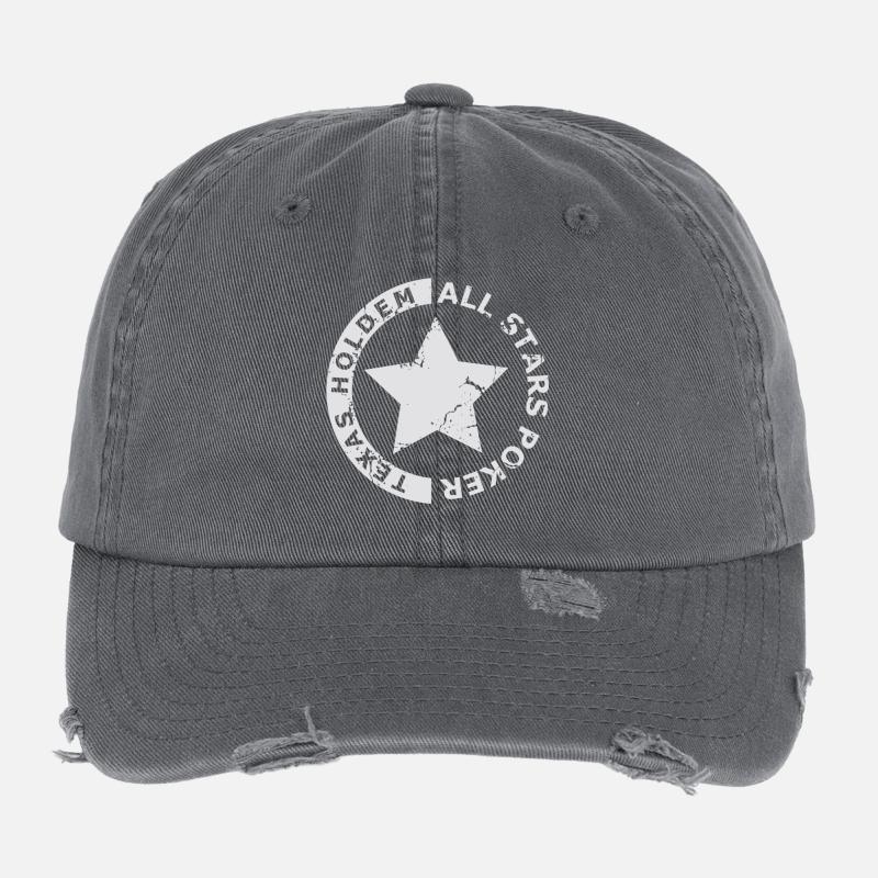 Étoile Texas Hold'em All Stars Casquette vintage effet usé Flexfit