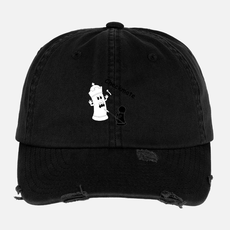Checkmate / Schachmatt Flexfit Vintage Destroyed Cap