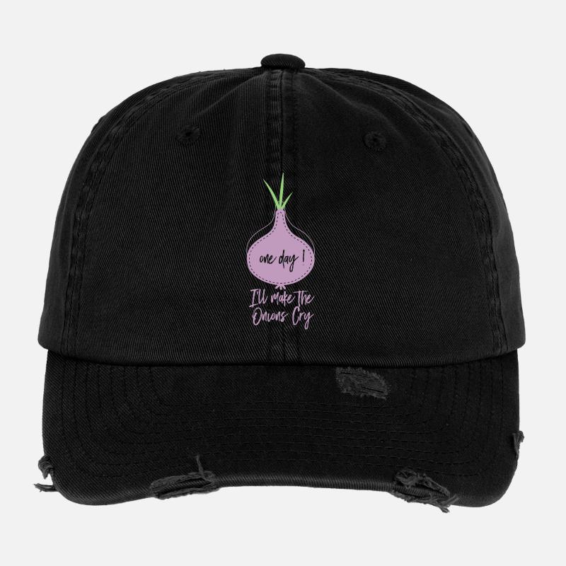 Oignon Sort One Day I’ll Make The Onions Cry Casquette vintage effet usé Flexfit