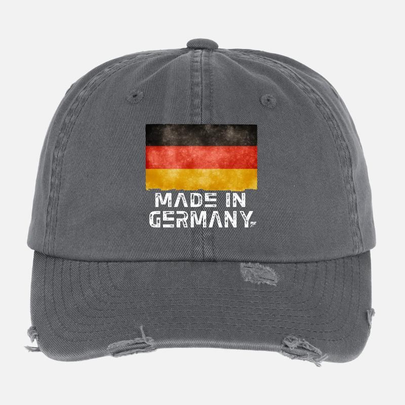 Made in Germany Flag – Distressed Style Flexfit Vintage Destroyed Cap