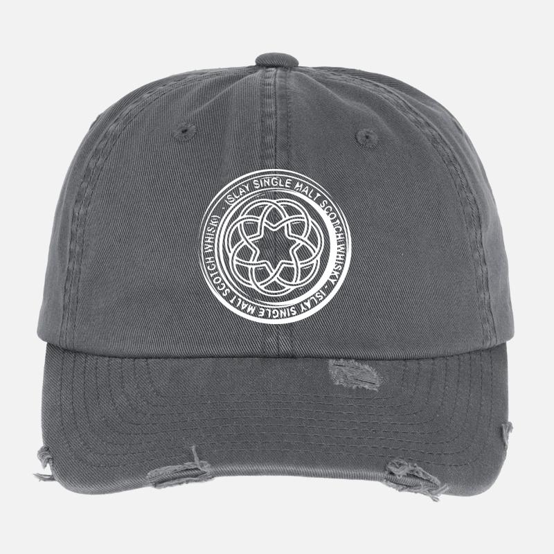 Islay Scotch Whiskey - Whiskey Design Flexfit Vintage Destroyed Cap