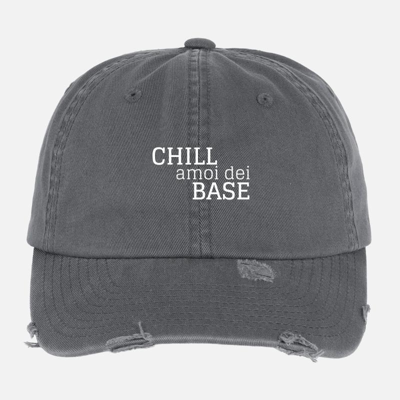 Chill Amoi Dei Base Typo Flexfit Vintage Destroyed Cap