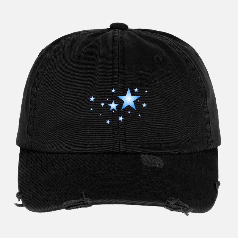 Stars in Blue Flexfit Vintage Destroyed Cap