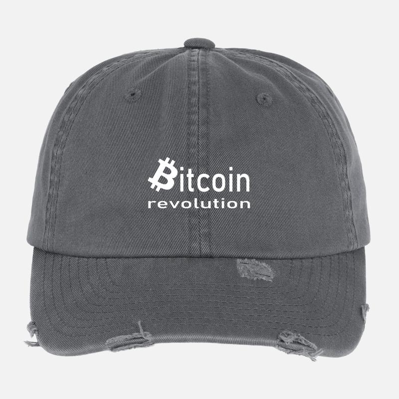 Bitcoin and Hodler Flexfit Vintage Destroyed Cap