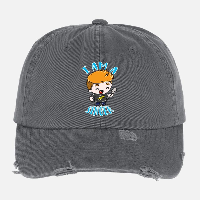 chanteur Casquette vintage effet usé Flexfit