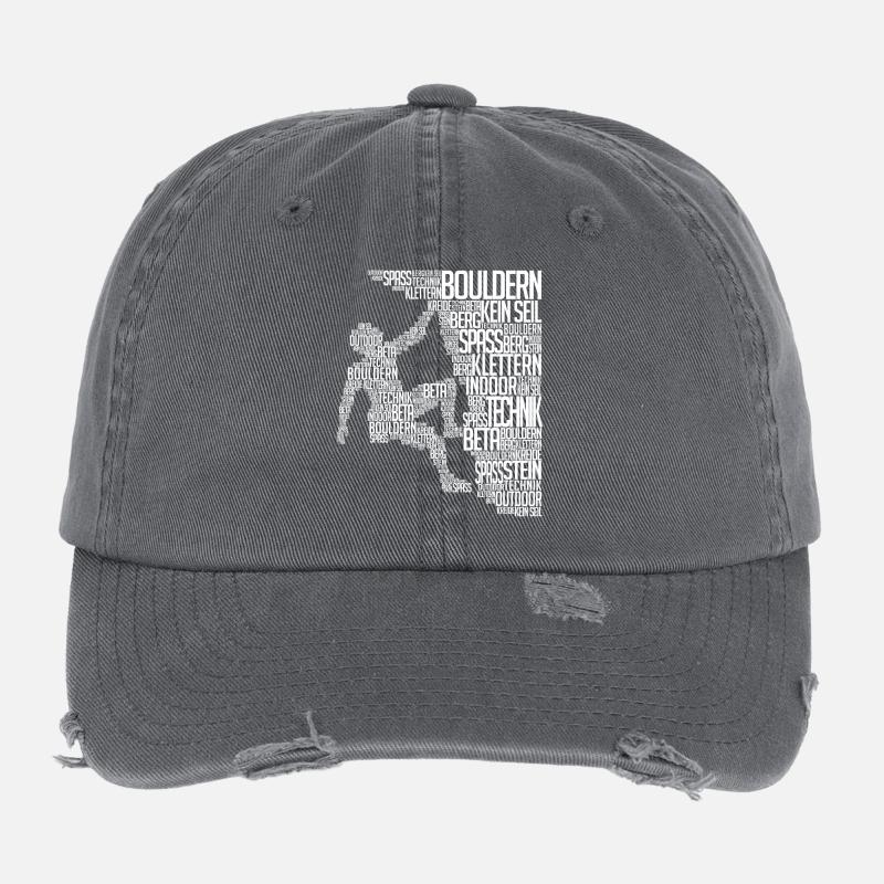 Alpiniste Boulder Escalader Paroi rocheuse Casquette vintage effet usé Flexfit