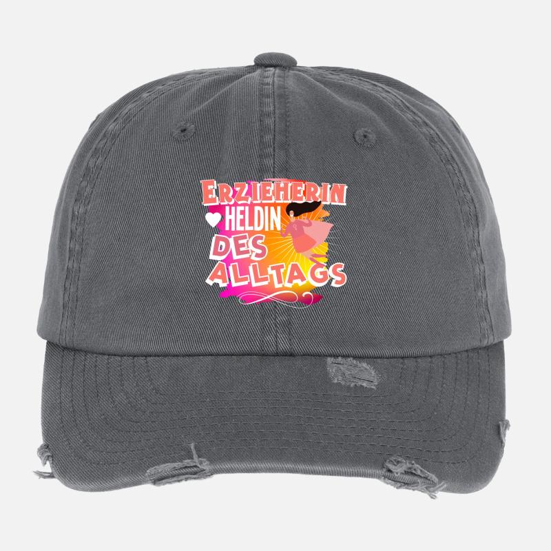 Erzieherin Flexfit Vintage Destroyed Cap