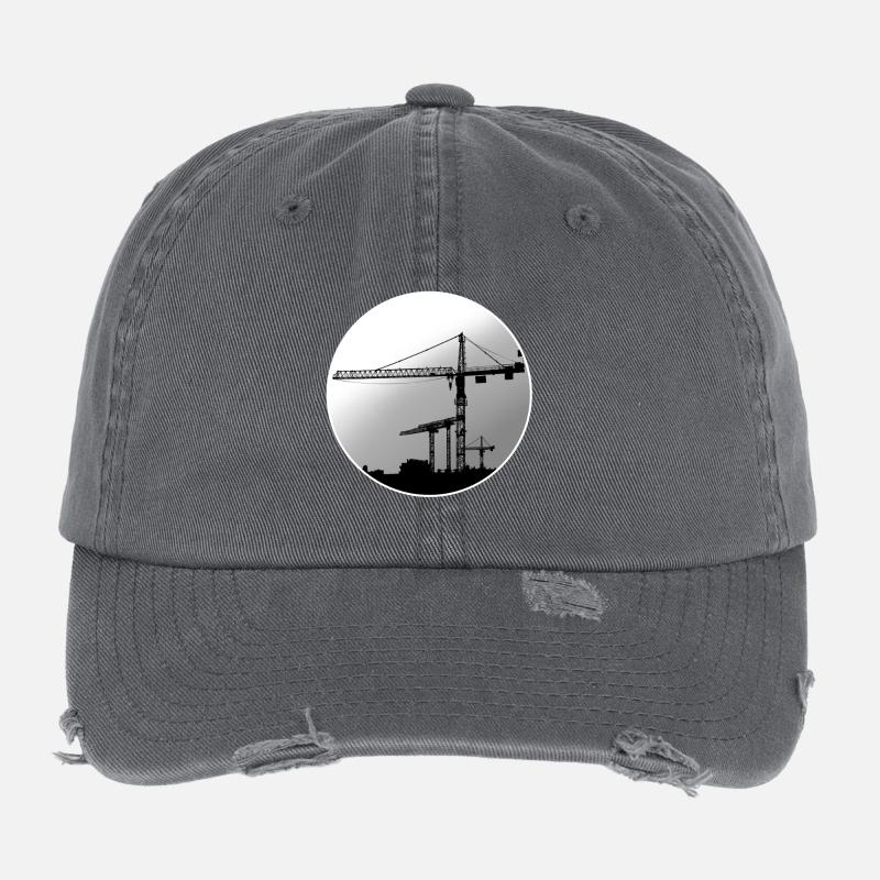 Grue grutier Casquette vintage effet usé Flexfit
