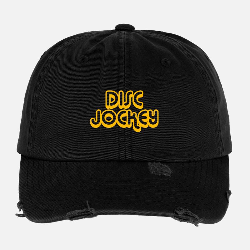 DISC JOCKEY Flexfit Vintage Destroyed Cap