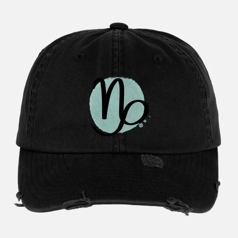 Sternzeichen Steinbock Flexfit Vintage Destroyed Cap