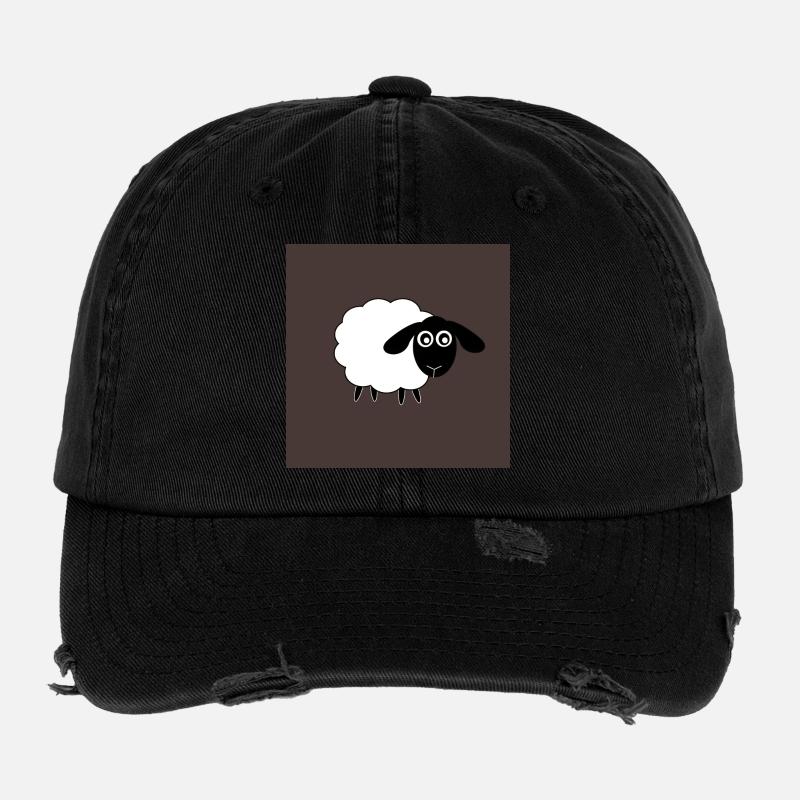 Mouton Mouton Agneau Casquette vintage effet usé Flexfit
