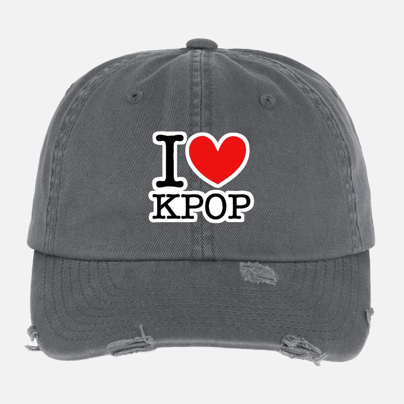 Kpop Flexfit Vintage Destroyed Cap