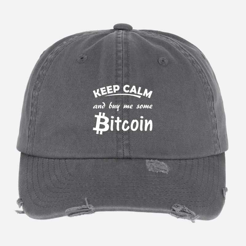 Bitcoin Casquette vintage effet usé Flexfit