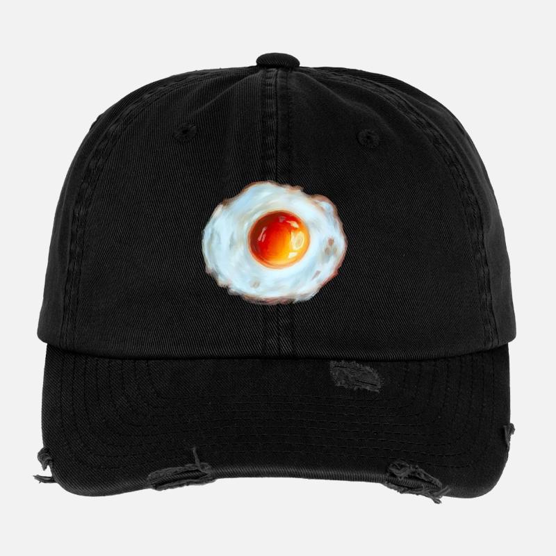 Sun Egg Watercolor Flexfit Vintage Destroyed Cap