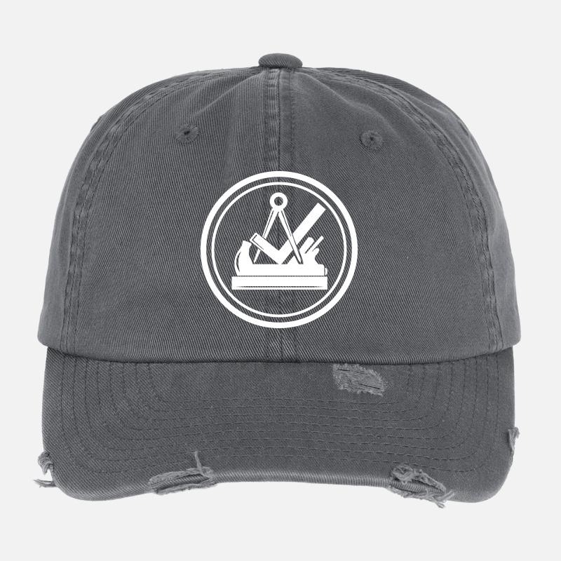 Traditionnelle ébéniste de menuisier Casquette vintage effet usé Flexfit