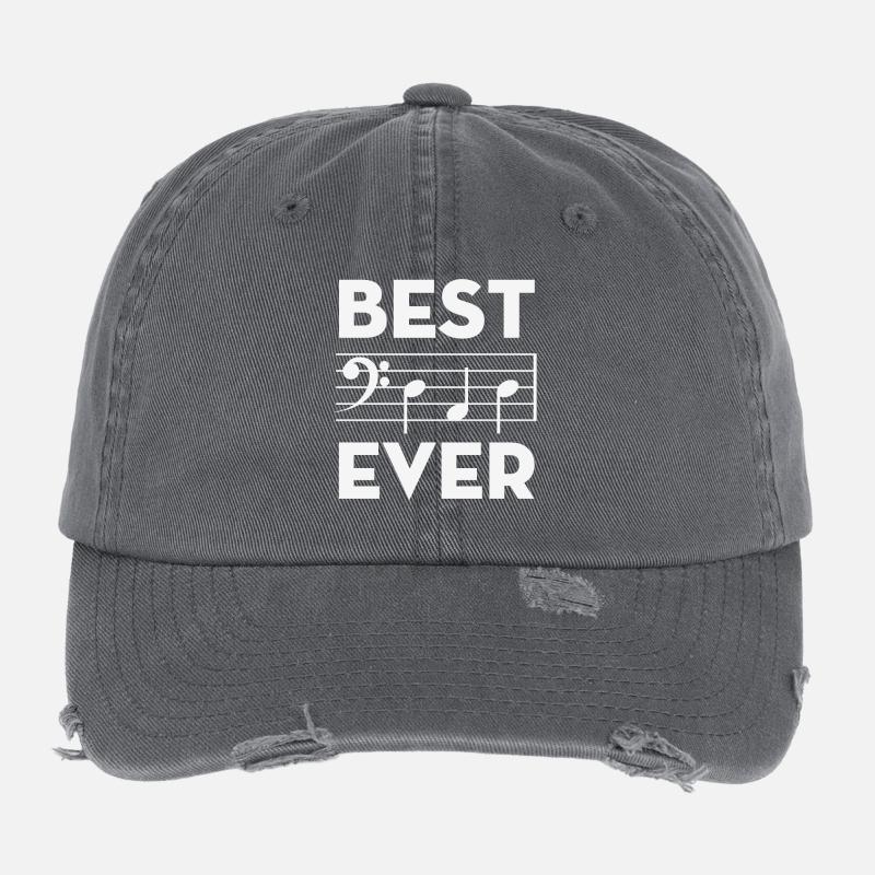 Meilleurs accords de notes musicales de papa Casquette vintage effet usé Flexfit