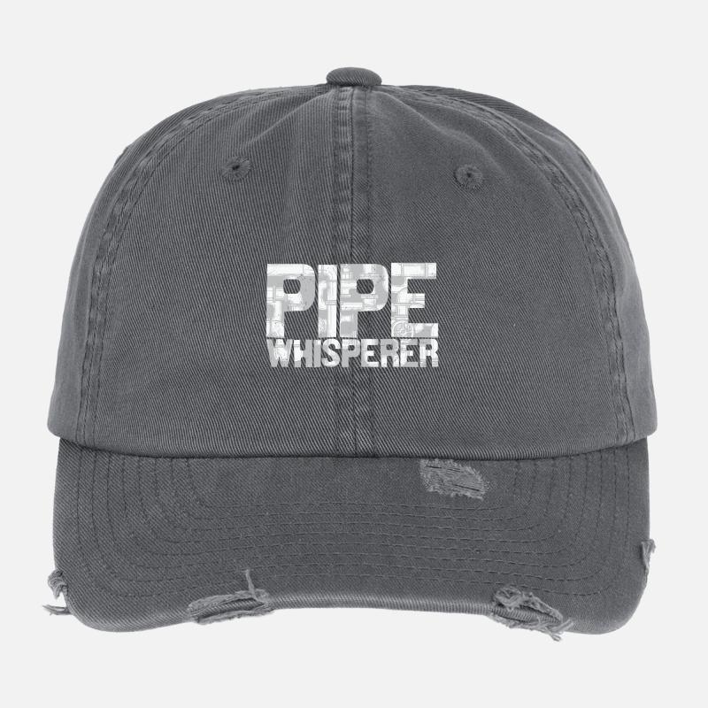 Plombier Design Pipe Whisperer Casquette vintage effet usé Flexfit