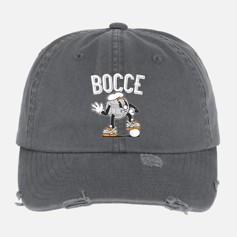 Bocce Bocce Ball Christmas Cap Bocce Ball Flexfit Vintage Destroyed Cap