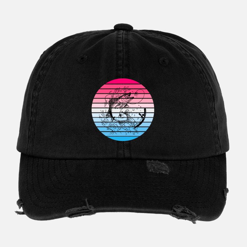 Design de pêcheurs Casquette vintage effet usé Flexfit