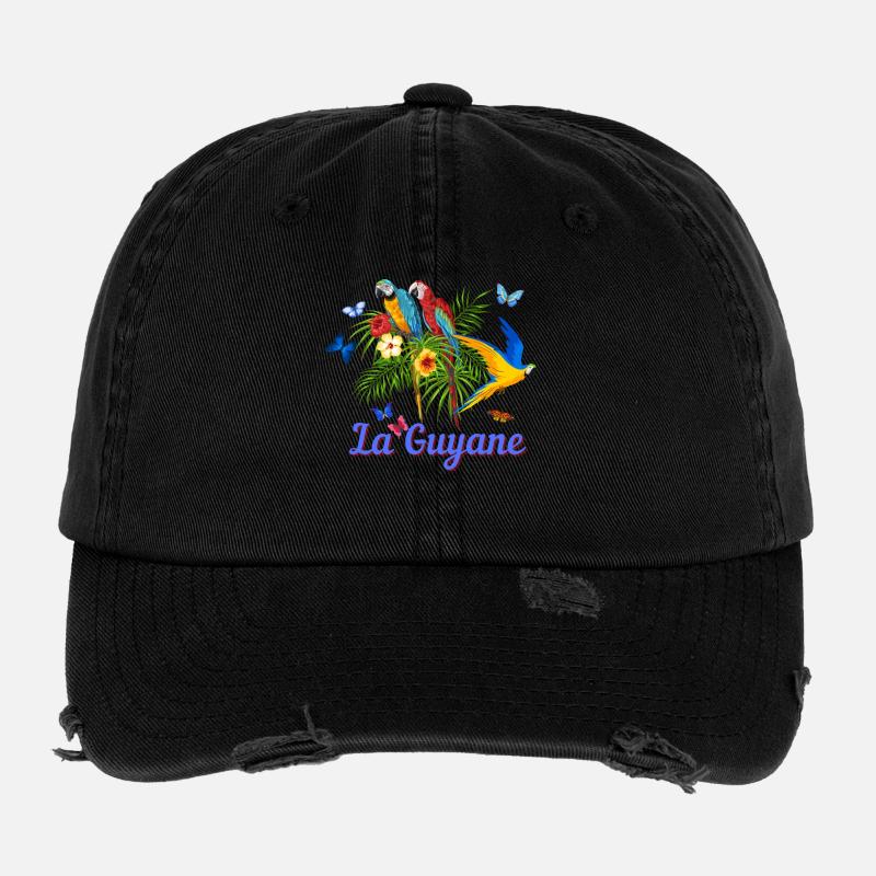 La Guyane Casquette vintage effet usé Flexfit