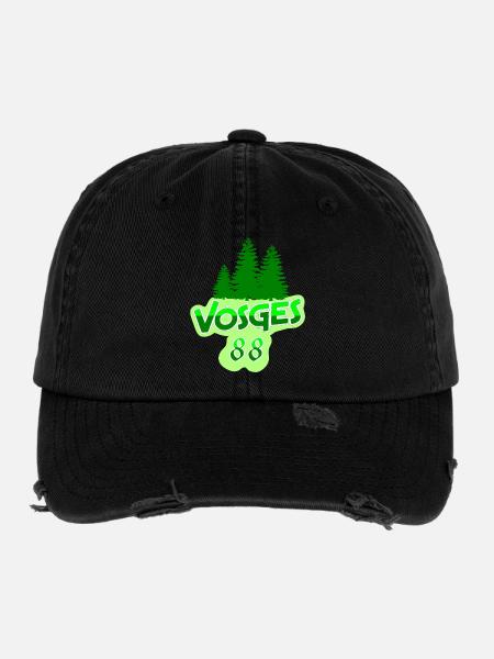 Vosges - Flexfit Vintage Destroyed Cap - Schwarz - Vorne