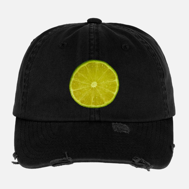 Tranche de citron vert Casquette vintage effet usé Flexfit