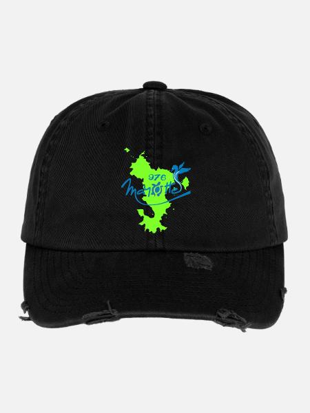 Mayotte - Flexfit Vintage Destroyed Cap - black - Front
