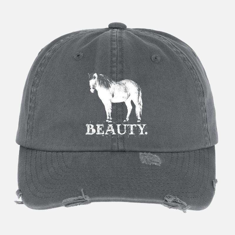 Islandpferde Araber Isländer Spruch Pferde Flexfit Vintage Destroyed Cap