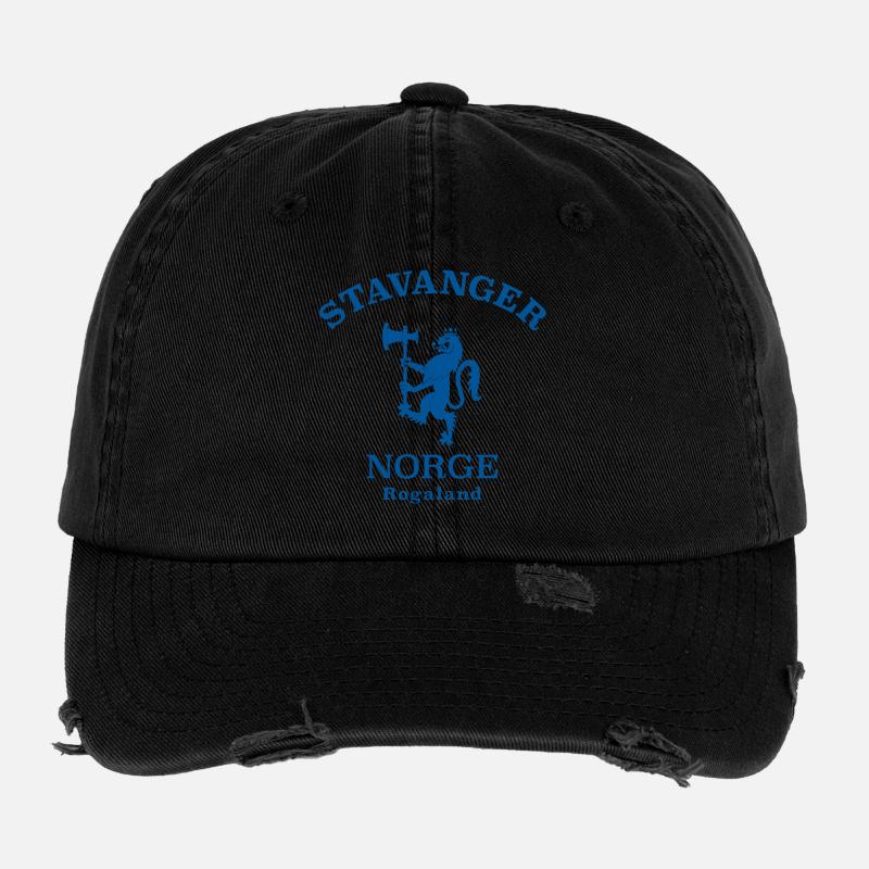STAVANGER Norwegen Norway Norge Flexfit Vintage Destroyed Cap