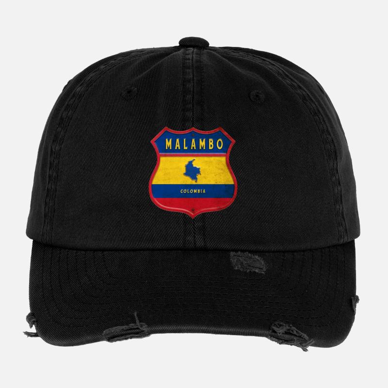 Écusson Malambo Colombia Casquette vintage effet usé Flexfit