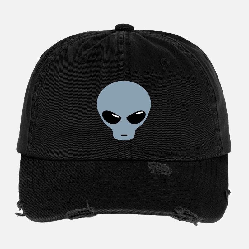 Außerirdisches Design Flexfit Vintage Destroyed Cap