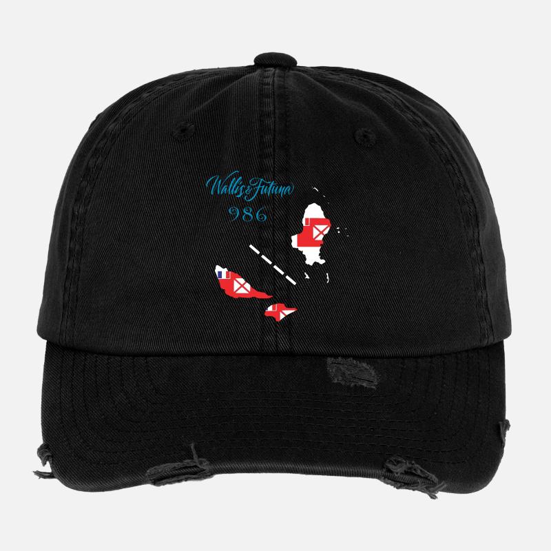 Wallis und Futuna Flexfit Vintage Destroyed Cap