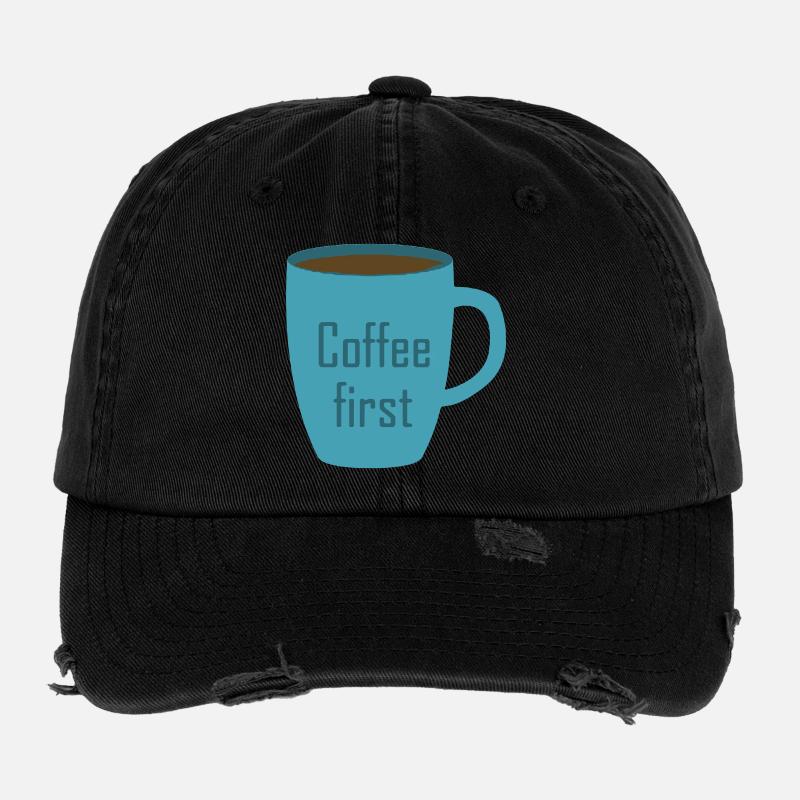 Coffee first Flexfit Vintage Destroyed Cap