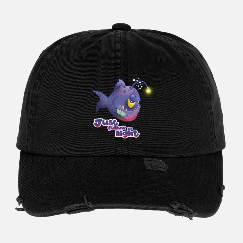Just follow the Light Casquette vintage effet usé Flexfit