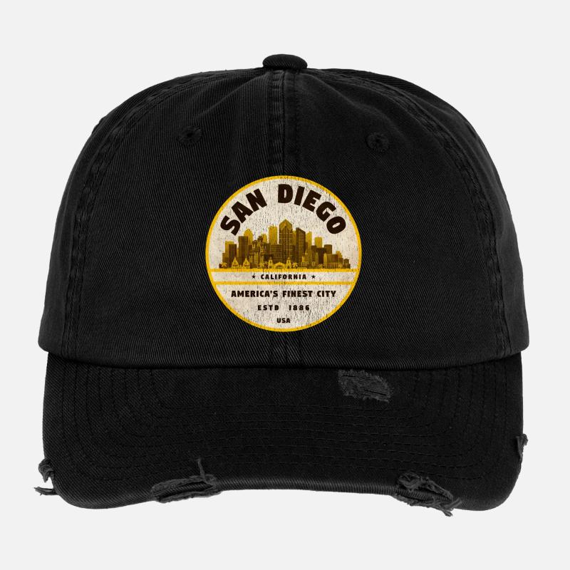 San Diego Flexfit Vintage Destroyed Cap