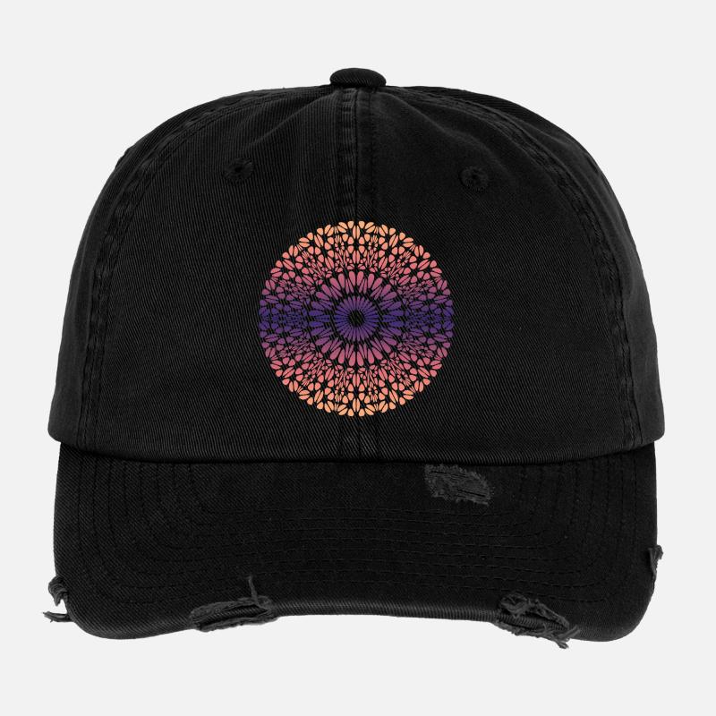 Mandala Casquette vintage effet usé Flexfit
