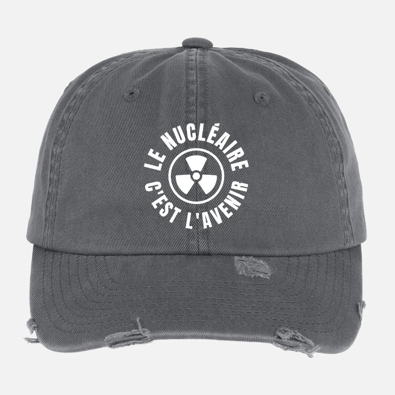 nuclear, nuclear energy Flexfit Vintage Destroyed Cap