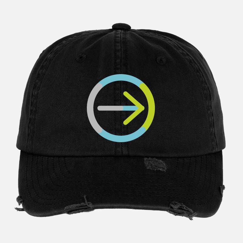 Le logo de la coopérative à elle seule Casquette vintage effet usé Flexfit
