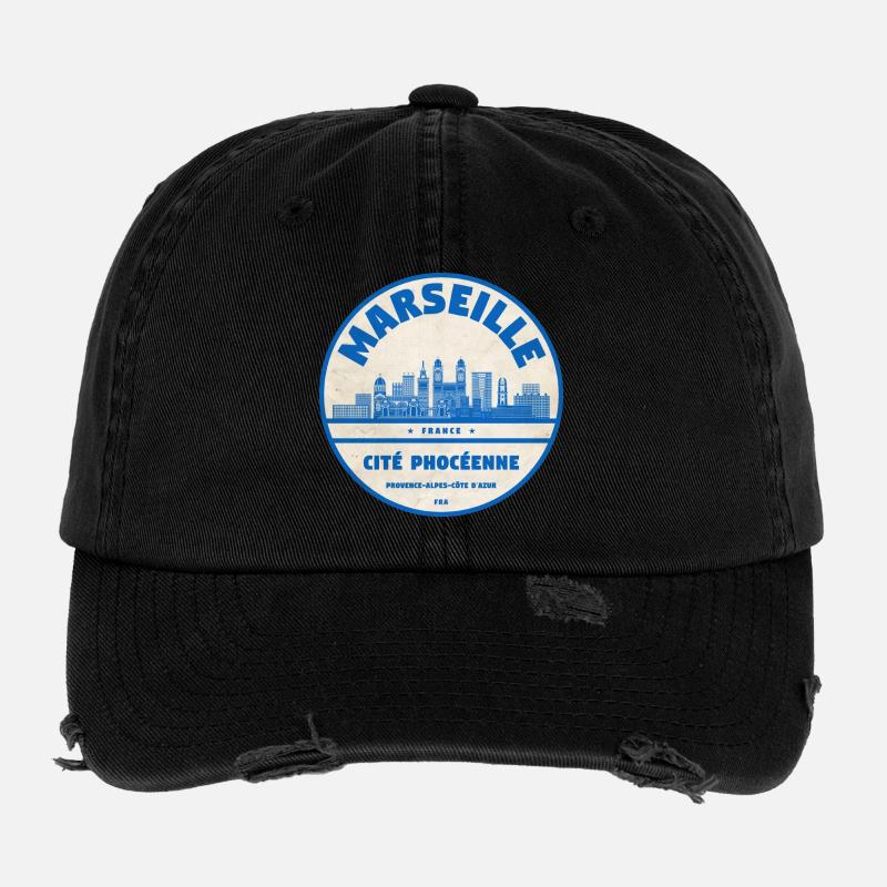 Marseille Casquette vintage effet usé Flexfit